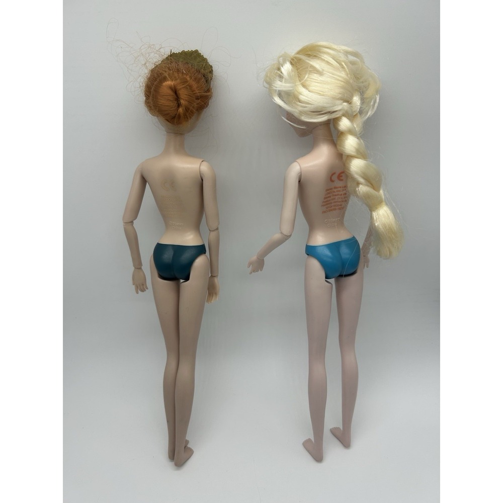Disney Frozen Princess Elsa Anna Dolls 11" Barbie Articulated Jointed Doll nude - Picture 6 of 13